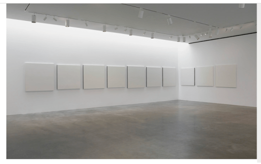 Copyright and Credit Information: Photography courtesy Pace Gallery; © Robert Ryman