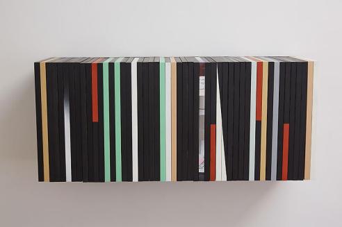 Phosphor Notes (The Shoals' Archives III), 2014 Mixed media 1 block of 50 pieces each piece: 15 3/4 x 11 7/8 x 1 1/2 inches 40 x 30 x 4 cm